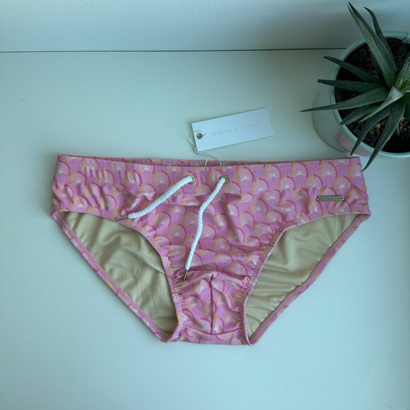 Parke & Ronen - Print Meridian Brief - Fan Dancer Pink (M) - Picture 3 of 8
